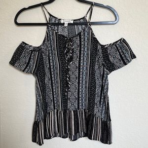 Monteau Cold Shoulder Blouse